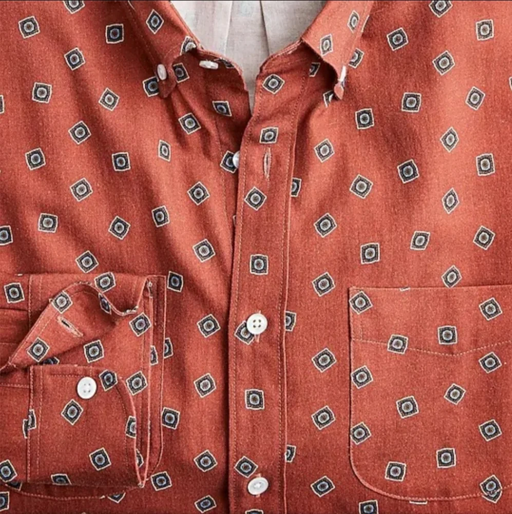 J.Crew Cotton Wool Challis two-pocket shirt  1 ea. 3 colors left Men's LG SO